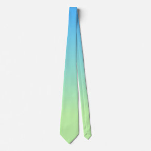 Blauw en groen verloop stropdas