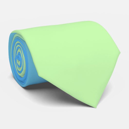 Blauw en groen verloop stropdas (Opgerold)