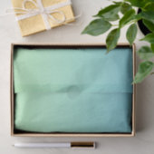 Blauw en groen verloop tissuepapier (Geschenk)