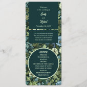 Blauw en Groen Victoriaans Wildbloemen Romantisch Programma (Voorkant)