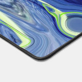 Blauw en Groen Vloeistof Abstract Bureaumat (Hoek)