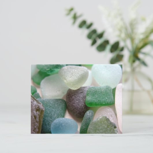 Blauw en groen Zee Briefkaart (Staand voorkant)
