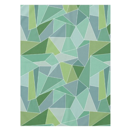 Blauw en groen Zee Tafelkleed (Voorkant)