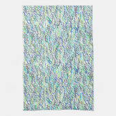 Blauw en groen zeewier theedoek (Verticaal)