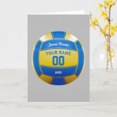 Blauw en het Gele Team van het Jaar van de Naam Kaart (Gele Bloem)