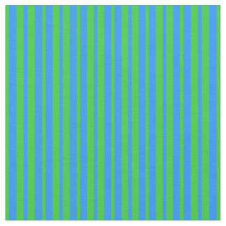 Blauw- en kalkgroen Stripes/lijnpatroon Stof