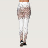 Blauw en koper leggings (Achterkant)