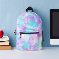 Blauw en Lavendel Tie Dye Pattern Custom