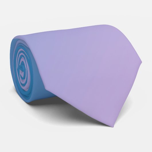Blauw en licht roze gradiënt ombré stropdas (Opgerold)