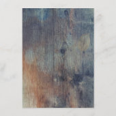 Blauw en Maroon Bloemen Wedding Informatie Gast Informatiekaartje (Achterkant)