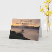 BLAUW EN **MISSING U** OP **UW TWEEDE DAG** KAART (Gele Bloem)