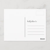 Blauw en olijven | Cute Lovevogels Dank u Briefkaa Briefkaart (Achterkant)