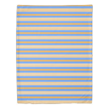 Blauw en Oranje gestreept Hoesje