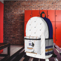 Blauw en Oranje IJshockey | Monogram