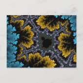 Blauw en Oranje koraal Briefkaart (Voorkant)