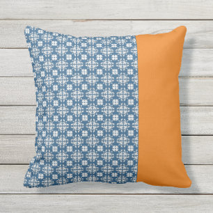 Blauw en Oranje ventilator Buitenkussen