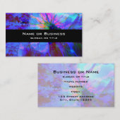 Blauw en Paars abstract ontwerp Visitekaartje (Voorkant / Achterkant)