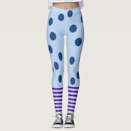 Blauw en Paars geweer Leggings