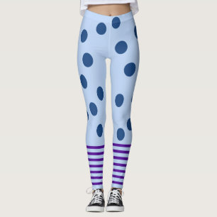 Blauw en Paars geweer Leggings