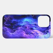 Blauw en Paars in wolken iPhone Hoesje (Achterkant horizontaal)