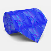 Blauw en paars stropdas (Opgerold)