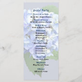 Blauw en Paars Trouwprogramma Programma (Achterkant)