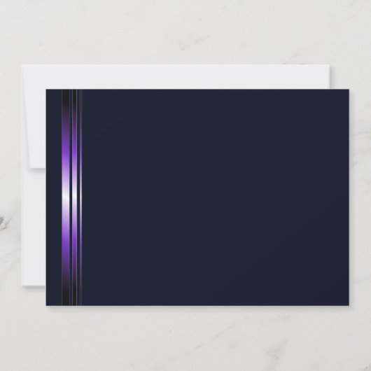 Blauw en Paars verrassingsjaar 18e geboortedag Kaart (Achterkant)