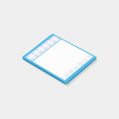 Blauw en Paarse Argyle Post-it® Notes (Schuin)