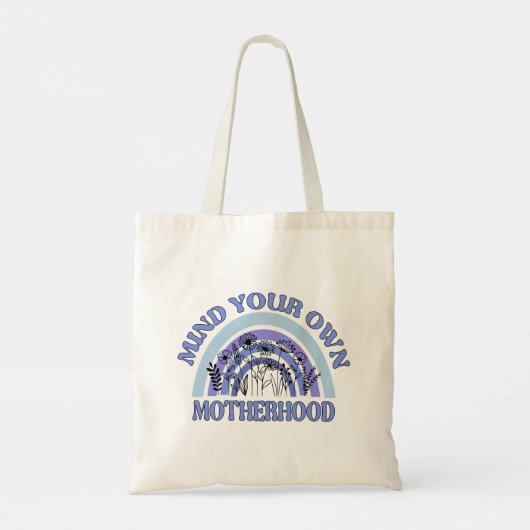 Blauw en Paarse Geest Je Eigen Moederschap Tote Bag (Achterkant)