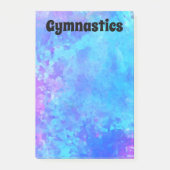 Blauw en Paarse GYMNASTIEK Post-it® Notes (Voorkant)