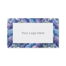 Blauw en Paarse Hydrangea elegante visitekaartjes
