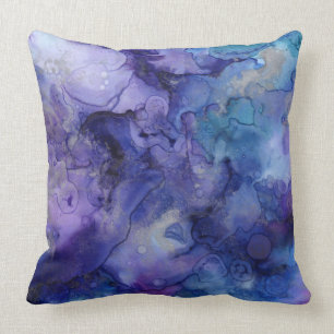 Blauw en paarse kussen