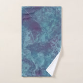 Blauw en Paarse Marmer abstract Bad Handdoek (Handdoek)