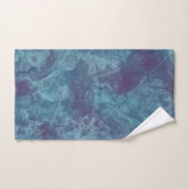 Blauw en Paarse Marmer abstract Bad Handdoek (Handdoek)