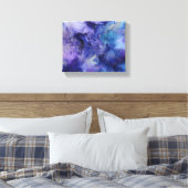 Blauw en paarse omwikkeld canvas (Insitu (Slaapkamer))