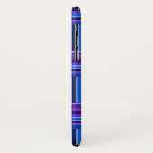 Blauw- en paarse snijstroken Case-Mate iPhone case (Achterkant/links)