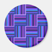 Blauw- en paarse snijstroken magneet (Voorkant)