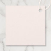 Blauw en Perzik Regenboog Boho Design Dank u Bedankjes Labels (Achterkant)