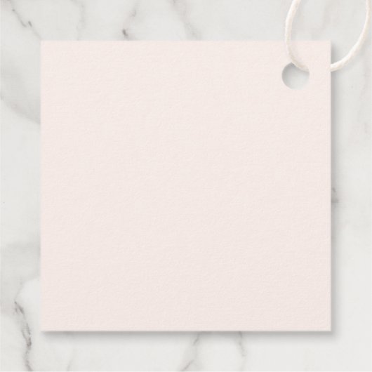 Blauw en Perzik Regenboog Boho Design Dank u Bedankjes Labels (Achterkant)