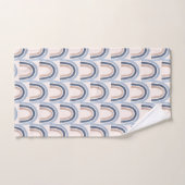Blauw en Perzik Regenboog Boho Design Patroon Bad Handdoek (Handdoek)