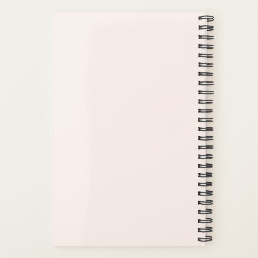 Blauw en Perzik Regenboog Boho Design Planner (Achterkant)