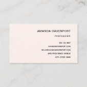 Blauw en Perzik Regenboog Boho Design Visitekaartje (Achterkant)