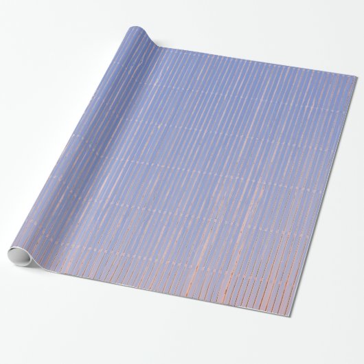 BLAUW EN PINK FADED STRIPES GIFT WRAPPING PAPIER (Uitgerold)