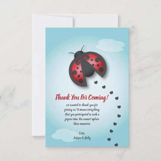 Blauw en rode hemel weinig luiaard is onderweg bedankkaart (Voorkant)