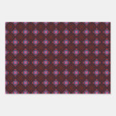 Blauw en rood Abstract omhullpapier Inpakpapier Vel (Voorkant)