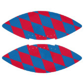 Blauw en Rood Bavaria Diamond Flag Patroon American Football (Panelen)