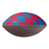 Blauw en Rood Bavaria Diamond Flag Patroon American Football (Gedraaid 90)