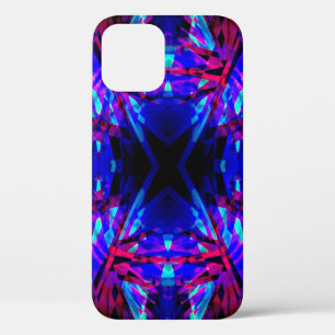 Blauw en rood caleidoscoop patroon Case-Mate iPhon iPhone 12 Hoesje