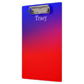  Blauw en Rood Ombre Klembord (Links)