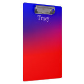  Blauw en Rood Ombre Klembord (Rechts)